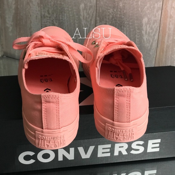 Converse Ctas Ox Canvas Pale Coral Women’s Sneaker - Picture 2 of 9
